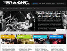 Tablet Screenshot of musicaxion.com